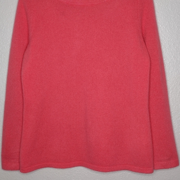 Talbots Petite Pure Cashmere Women's Pullover Knit Long Sleeve Scoopneck Sweater - Picture 4 of 12